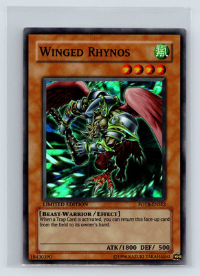 Yugioh Force of the Breaker #FOTB-ENSE2 Winged Rhynos 3-10
