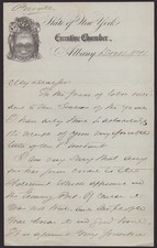 JOHN THOMPSON HOFFMAN - AUTOGRAPH LETTER SIGNED 12/11/1871