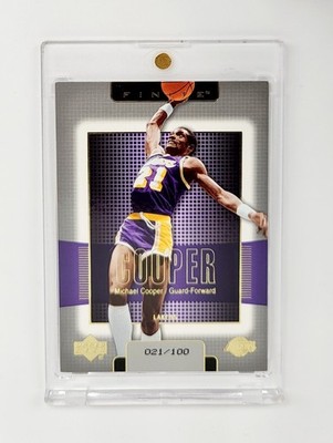 MINT #21/100 GOLD JERSEY # 2003-04 Upper Deck Michael Cooper #80 HOF LAKERS NBA 