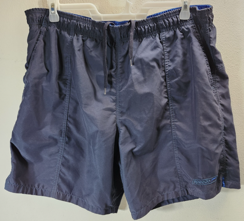 Speedo Swim Trunks Bathing Suit Mens XL Blue Board Shorts Liner Pockets Beach