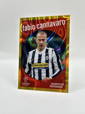 2022-23 Topps UEFA Fabio Cannavaro 59-17 Gold Lava RARE SP 1:320