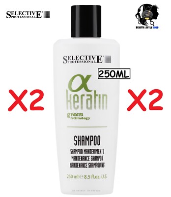 2X SELECTIVE ALPHA KERATIN MAINTENANCE SHAMPOO 250ML PROFESSIONAL CLEANSER