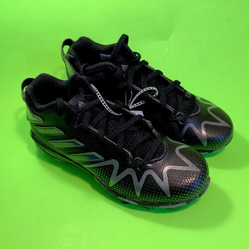 ADIDAS FREAK SPARK MD Youth Boys’ Football Cleats Size 4 Black w/Dark Silver