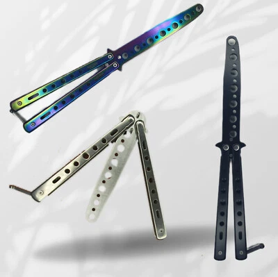 Balisong Übungsmesser Legales Stumpfes Butterfly Trainer Trainings Messer