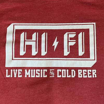 HI-FI Indianapolis Music Venue Staff T-Shirt. XL Preowned NV