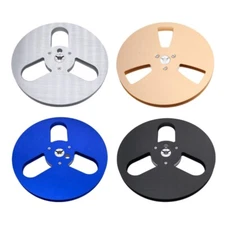 Heavy-Duty 7" Tape Reel -Rugged Aluminum Empty Spool with 3 Holes