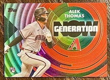 2022 Topps Update Alek Thomas /299 Black Generation Now RC Rookie #GN76