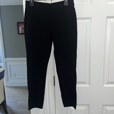 Max Studio Black Jegging Size Med Flat Front No Pockets Stretch NWT