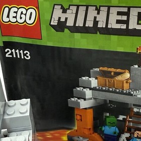 Retired 2014 Lego Minecraft Set 21113 The Cave Complete Manual No Box