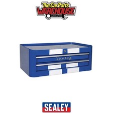 Sealey AP28102BWS Premier™ Retro Style Mid-Box Tool Chest 2 Drawer - Blue with