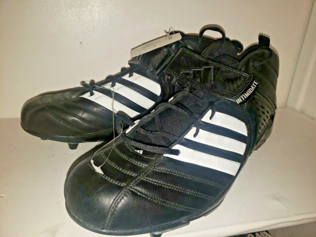 Adidas New Pro Intimidate D 3/4 Men\'s Football Cleats Black & White Sz US 11.5 Adidas PRO INTIMIDATE 3/4 MD Mens Football Cleats Black  main image 4
