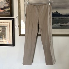 J. Jill Essential Cotton Stretch Tan Pull On Pants Sz 4 28 Inseam A3553