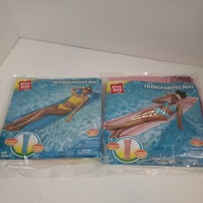 play day 2pk lot Pink and Blue mat float,raft For Pool/Beach,5ft 6 Long,Adult