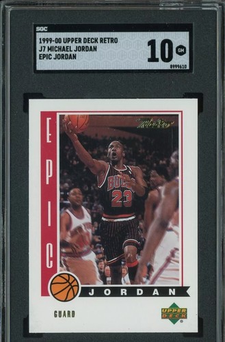 1999 Upper Deck Retro #J7 MICHAEL JORDAN Epic Jordan SGC 10 GEM MINT - Bulls