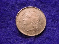 1866 THREE CENT PIECE SUPERIOR COIN!!   #50