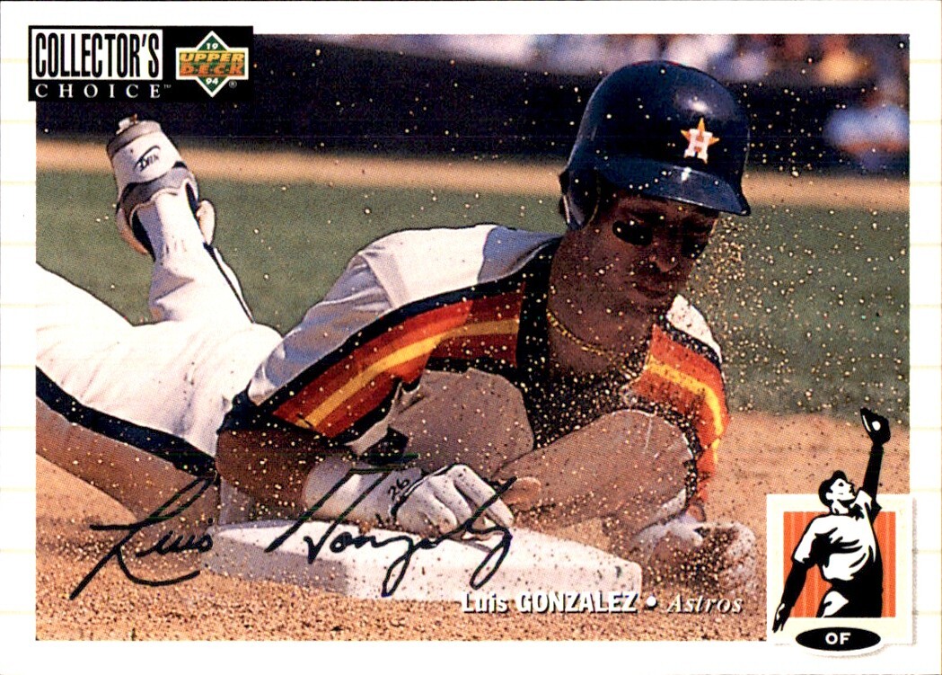 1994 Collector's Choice SILVER SIGNATURE #111 Luis Gonzalez 1994 Collector's Choice SILVER SIGNATURE #111 Luis Gonzalez