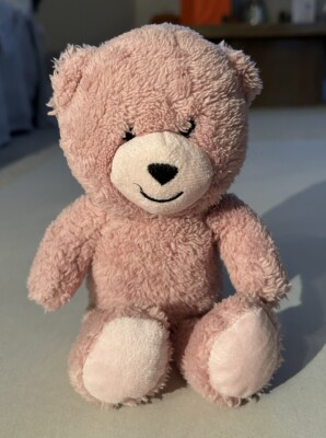 Süßer rosa flauschiger Teddybär Plüsch