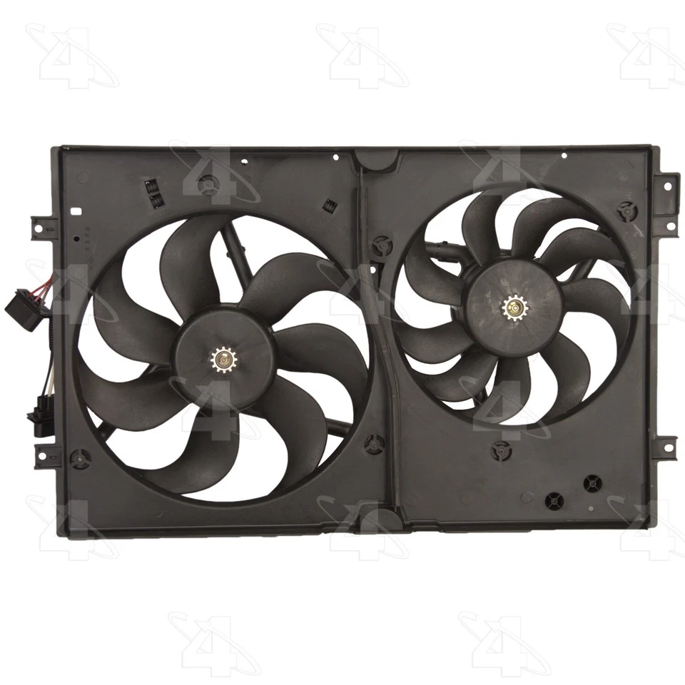 Para 2000-2006 Audi TT Quattro radiador duplo e conjunto de ventilador condensador 4 estações - Imagem 3 de 3