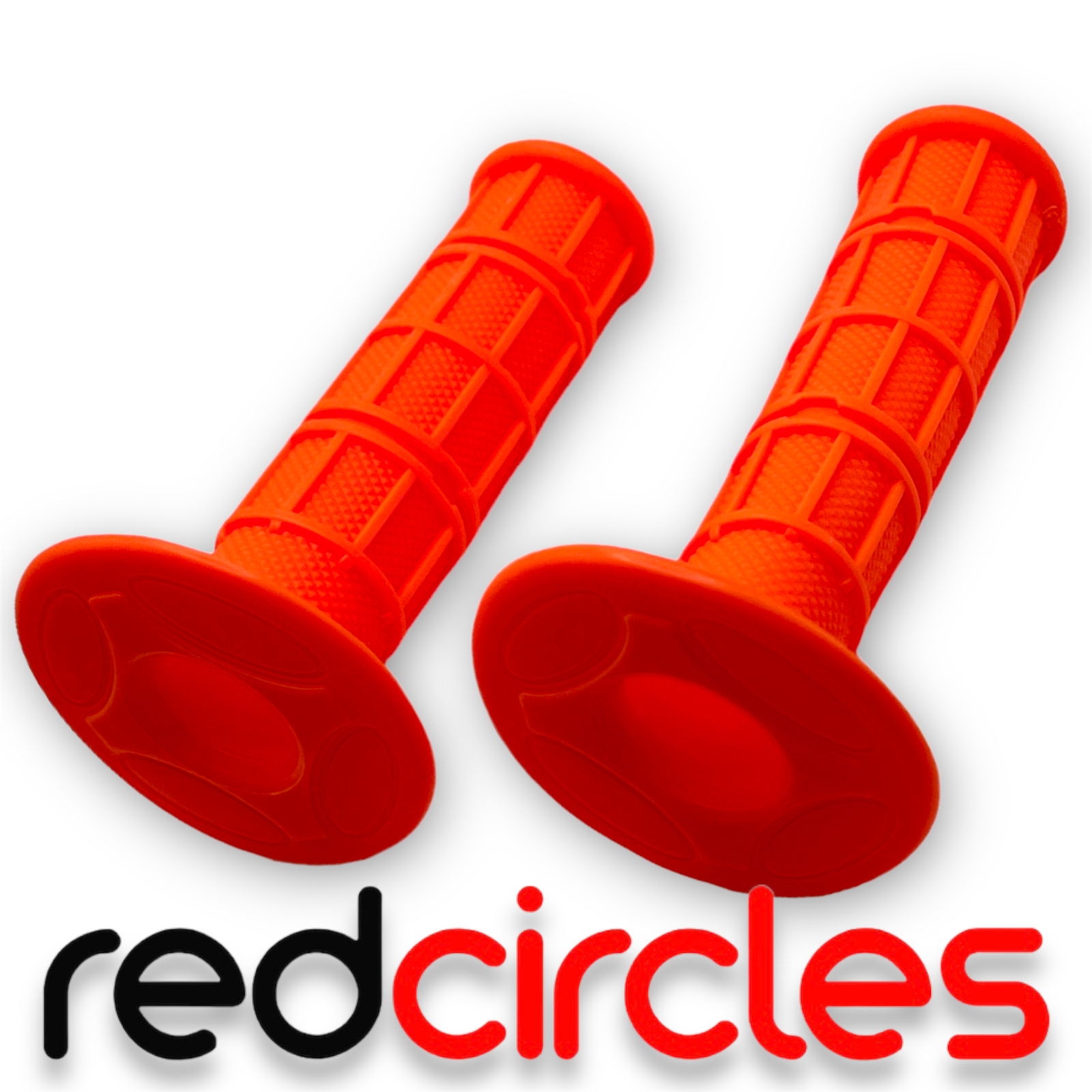 ORANGE PIT BIKE SOFT WAFFLE GRIPS fits 140cc 150cc 160cc PITBIKES