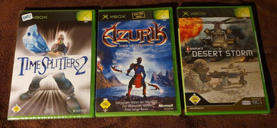 Timesplitters 2, Azurik, Conflict Desert Storm - SEALED -  Xbox Classic OG
