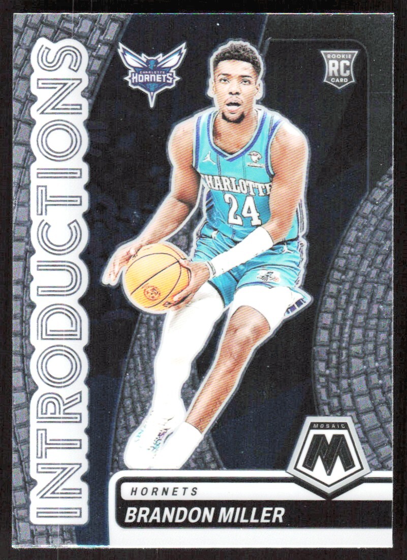 2023-24 872F Panini Mosaic Introductions Brandon Miller Rookie Charlotte Hornets