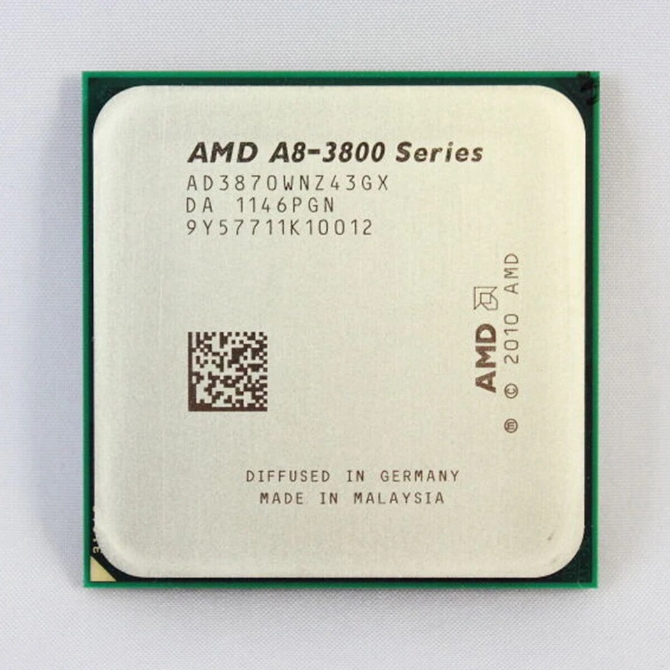 AMD A8 Series A8-3870K A8-3850 A8-3820 Quad-Core CPU Processor Socket FM1 905PIN - Image 2 of 4