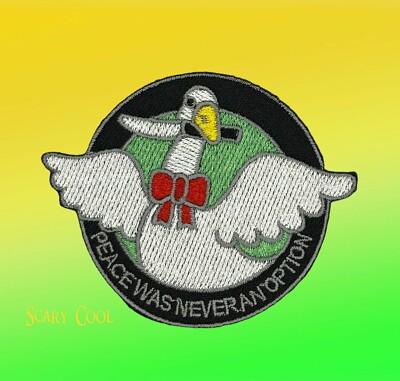 New Killer Goose Knife Peace Was Never An Option Embroidered Iron On Patch