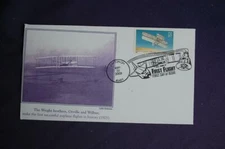 Wright Brothers Powered Flight 37c Stamp FDC William Sc#3783 10823 First Flight