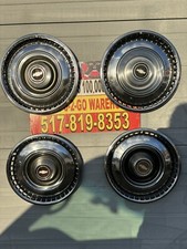 1968-69 Chevrolet Impala Bel Air Biscayne Rare 15 Original Full Hubcaps Set 4 1968-69 Chevrolet Impala Bel Air Biscayne Rare 15 Original Full Hubcaps Set 4