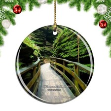 Wisconsin Dells Witches Gulch Wisconsin Christmas ornament city travel souvenir