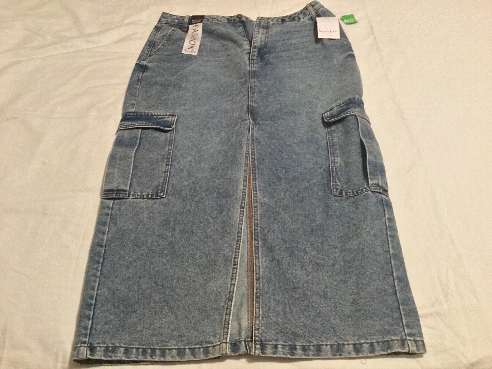 Love Fire blue women’s skirt size 15