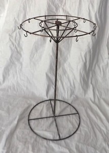 Spinning Display Rack for Mens Ties Belts Etc 27" tall 15" diameter