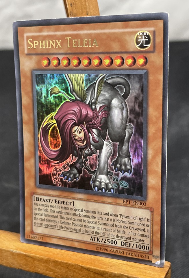 Spinx Teleia YuGiOh - SPHINX TELEIA Holo Card Number EP1-EN003 - Ultra Rare - Played ...