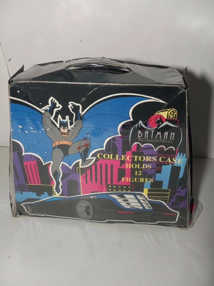 Vintage Batman The Animated Series BTAS Figures Batmobile Collectors Case Lot - Image 3 of 4