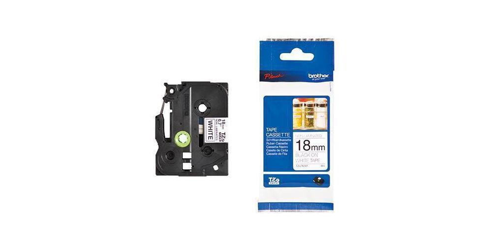 магнитная кассета brother P-touch TZe-N241 18 мм x 8 м вхшхг wei schwarz 4290₽