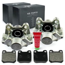 2x Bremssattel + Bremsbeläge hinten für Opel Vectra B Caravan CC ohne Pfand