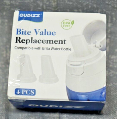 Oudizz 4Pcs Bite Valve Replacement Compatible with Brita Water Bottle,Silicone W
