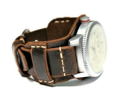 leather watch cuff
