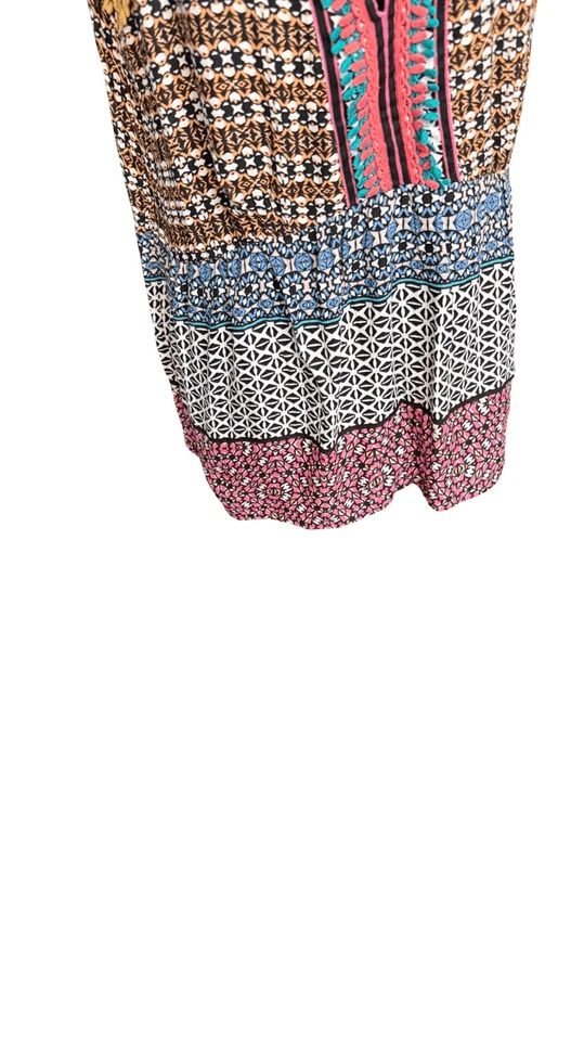 Nautica Plaid Shirt Mens X-Large Yellow Plaid Short Sleeve Logo Linen Blend - Image 2 of 4