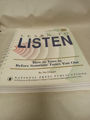 Learn to Listen: How to Tune In Before Someon- paperback, Jim Dugger, 1558520848