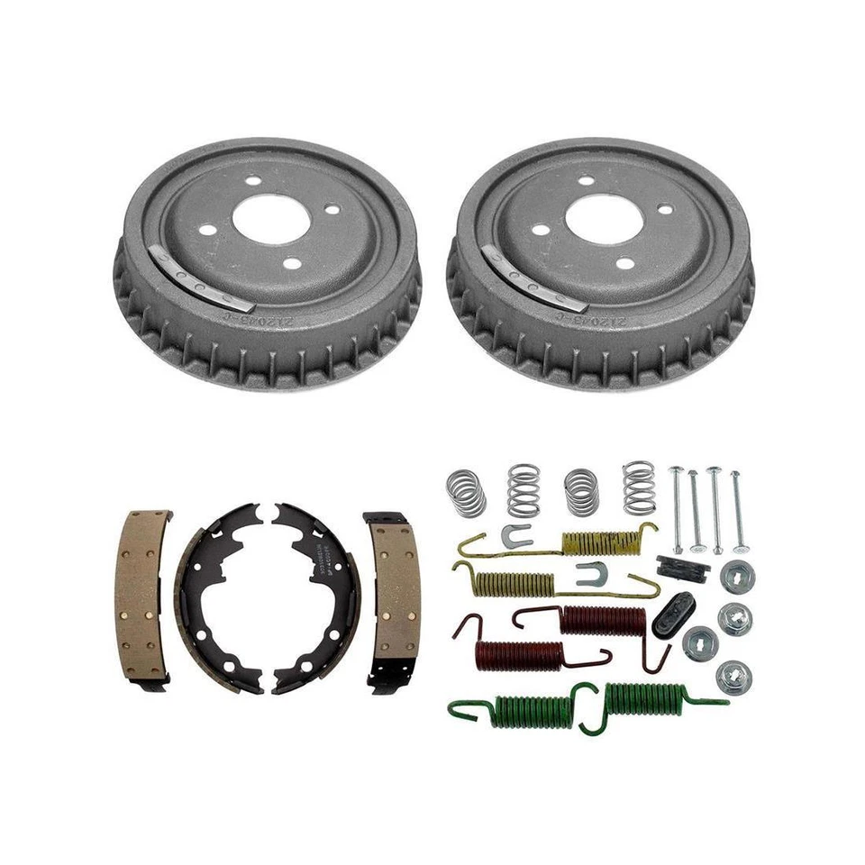 Tambores de freno traseros y zapatas de freno kit de resorte de hardware para Ford Mustang 1989-1990 Foto 2 de 4