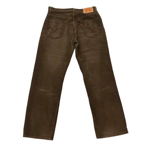 Levi's 559 Corduroy Jeans Relaxed Straight Fit Brown Mens 31W 29L Cotton/Poly - Picture 7 of 16