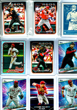 2024 Topps Baseball Series 1 & 2 Cincinnati Reds Team Set (25) Base Cards +WOW+