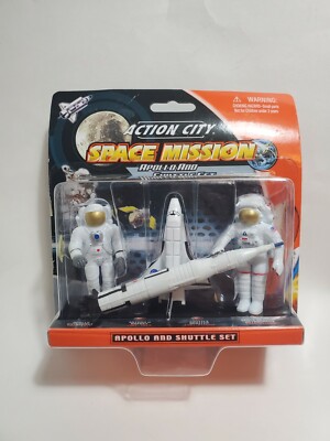 Realtoy 9122 'Space Mission' Apollo & Space Shuttle Set Astronaut Figures New