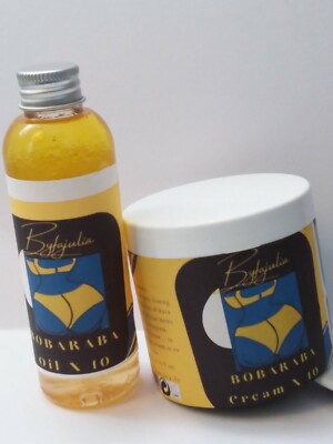 Crème Et Huile "Bombas" Pour Fesses, Hanches Et Seins - 2 Flacons De 100 Ml - Neuf