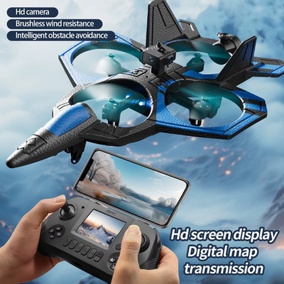 Neu PRO Segelflugzeug fliegender Hubschrauber mit Bildschirm 8K HD Flugzeug Fernbedienung Schaumstoff