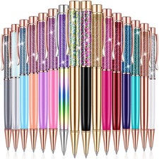 HESTYA 16 Pcs Glitter Pens Fancy Crystal Ballpoint Pens with Dynamic Liquid S...