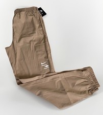New Extra Large Nike 3 Brand Kids Sportswear Cargo Tan Jogger Pants Polyester