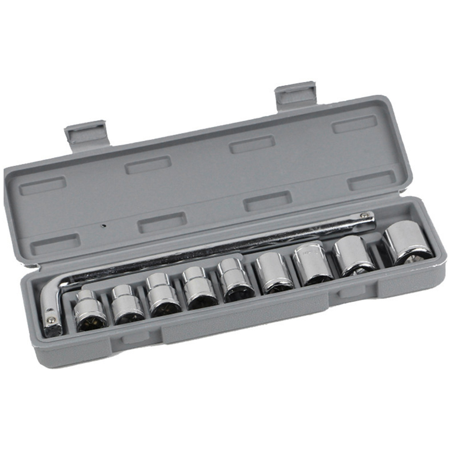 10Pcs Wrench Socket Set Auto Repair Mechanical Tool Kit Hardware 8‑24mm With Gra