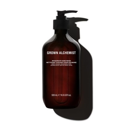 Grown Alchemist Invigorate Hand Wash. Sweet Orange, Cedarwood, Sage. Soothe Soap